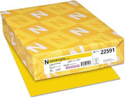 Astrobrights Colored Paper, 24lb, 8 1/2 X 11, Sunburst Yellow, 500 Sheets/ream