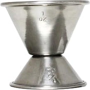 Thunder Group SLJG001 Jigger, 1/2 oz. & 1 oz., Rolled Edge, Stainless Steel, Pack of 12