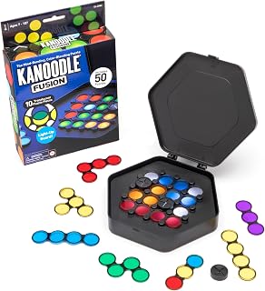 Educational Insights Kanoodle Fusion - 3D Brain Teaser Puzzles for Kids, Spatial Puzzle Games for Adults, Teens and Kids, Problem Solving Toys and Logic Puzzles, Single Player Games