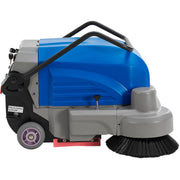 Auto Walk-Behind Sweeper by Global Industrial – Metal/Plastic, Blue/Gray