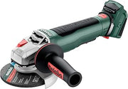 metabo Cordless Angle Grinder WPB 18 LT BL 11-125 Quick - 18 V, Diameter 125 mm, 10,000 rpm - Brushless Motor, with Quick Release Nut, Brake - Compact & Powerful for Separating, Grinding