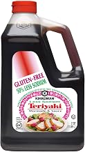 Kikkoman 50 Percent Less Sodium Teriyaki Sauce, 0.5 Gallon -- 6 per case.