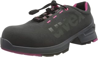 Uvex Unisex Adults Scarpa Bassa traforata Motion Style S1 SRC Shoes, Nero, Rosso, 5 UK