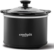 Crock-Pot 1.5-Quart Slow Cooker, Personal-Size Slow Cooker for Dips, Sauces, Appetizers, & Meals, Removable Dishwasher-Safe Stoneware, Black