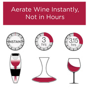 Wine Aerator Pourer and Decanter for Red Wines Patented Design Perfectly Aerates Wines By The Glass or Bottle With Distinctive Sound by Vinturi – 25.4 Ounces, Model V1010