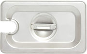 Thunder Group STPA5190CS Steam Table Pan Cover 1/9 Size Slotted with Handle