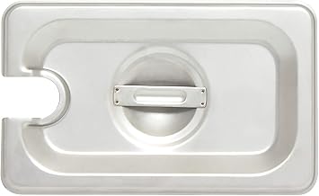 Thunder Group STPA5190CS Steam Table Pan Cover 1/9 Size Slotted with Handle