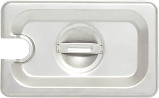 Thunder Group STPA5190CS Steam Table Pan Cover 1/9 Size Slotted with Handle