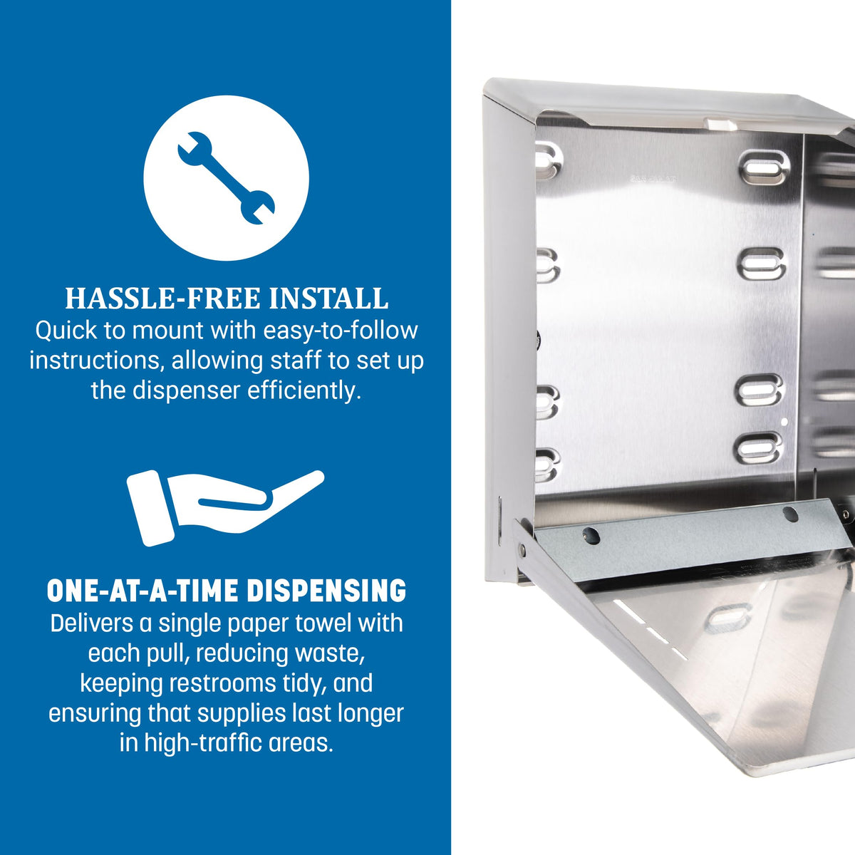 Carlisle FoodService Products Silver / 500 Multifold/300 C-Fold / 1 Paper Towel Holders