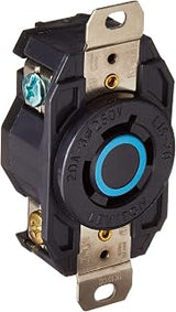 Leviton 20 Amp, 250 Volt, Flush Mount Locking Receptacle, Industrial Grade, 2420