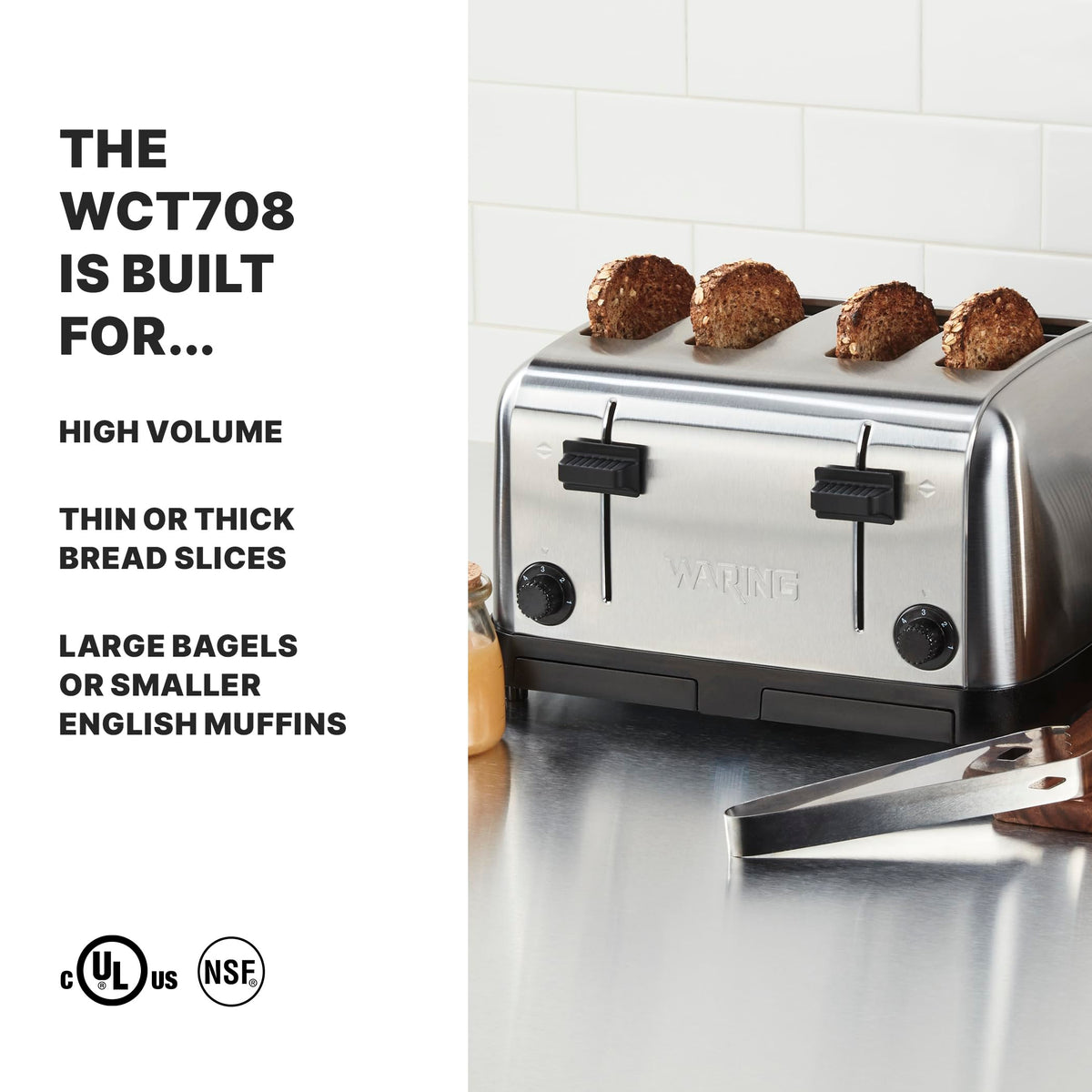 Waring 4-Compartment / Classic / Silver Toasters