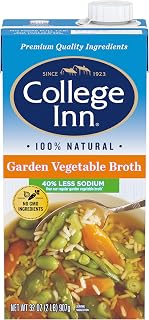 College Inn 40% Less Sodium Garden Vegetable Broth, 32 Fl Oz