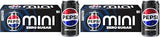 Pepsi Zero Sugar Soda, 7.5 Ounce Mini Cans, (Two packs of 10) (Packaging May Vary)