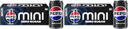 Pepsi Zero Sugar Soda, 7.5 Ounce Mini Cans, (Two packs of 10) (Packaging May Vary)