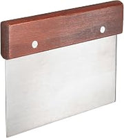 Adcraft DS-6 6" Length x 4-1/2" Width, Dough Scraper with Wood Handle