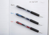 Signo Gel 207 Rollerball Pens by Uni-Ball – 1 Count (Pack of 6), Stainless Steel, Red
