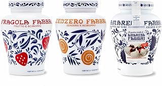 Amarena Fabbri Wild Cherries in syrup, Strawberries in syrup and Ginger in syrup COMBO, 21oz