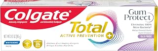 Colgate Total Gum Protect Whitening Toothpaste, SLS Free, 3 oz