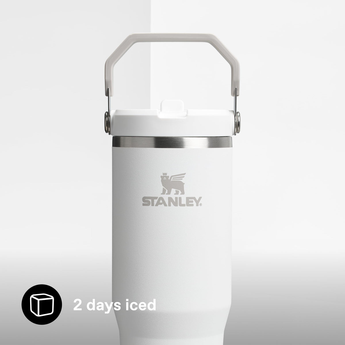 IceFlow Flip Straw Tumbler by STANLEY – 30 Ounces, Edelstahl, Frost, Model 10-12043-069