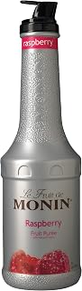 Monin Raspberry Fruit Puree Syrup, 1 Liter -- 4 per case.