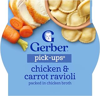 Gerber Chicken Carrot Ravioli Pick-Ups Toddler Meal