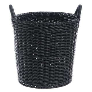Black Display Basket - 16"Dia x 15"H by HUBERT – Plastic, Black, Model VR-5028-2 BLACK