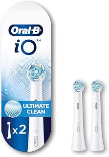iO Series Ultimate Clean Electric Toothbrush Replacement Brush Heads for an Oral-B Electric Toothbrush, 2 Count, White