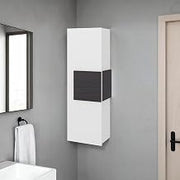 13" Elliott Medicine 38" H Single Door Cabinet, Three Shelves, White - Bathroom – Bathroom Vanity & Storage Suite for Master Bathrooms, Guest Baths & Small Bathrooms