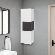 13" Elliott Medicine 38" H Single Door Cabinet by DEPOT E-SHOP – Engineered Wood, White, Model DE-MBW13345