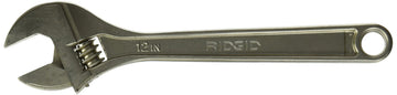 Adjustable Wrench Size: 12" L by RIDGID – 1-5/16, Chrome-Vanadium Alloy Steel, Silver, Model 86917