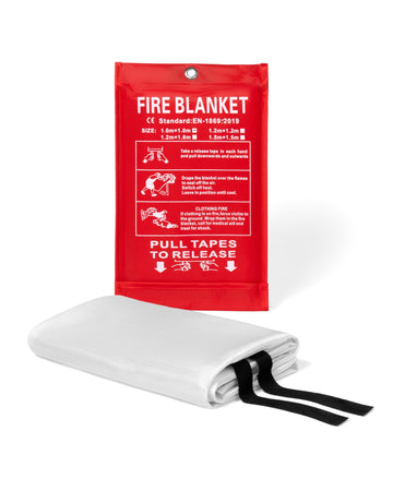 Fire Blanket by LifeVac – Throw, Fiberglass, White, Model Fire-B