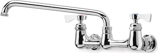 Krowne 14-812L - Royal Series 8"" Center Wall Mount Faucet 12"" Spout - 1 Each