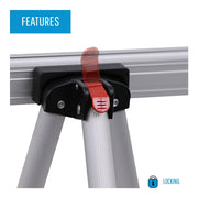 MasterVision Silver / Lightweight / 1 Easels