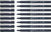 Schneider Pictus Fineliner Pens 8 Different Line Widths 0.05-0.9mm Black Wallet