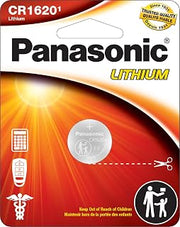 Panasonic CR1620 3.0 Volt Long Lasting Lithium Coin Cell Batteries in Child Resistant, Standards Based Packaging, 1-Battery Pack