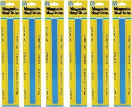 Ashley Productions Magnetic Magi-Strips, Blue, 12 Feet Per Pack, 6 Packs