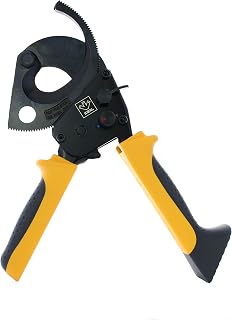 Ideal Industries IDEAL Electrical 35-053 Ratcheting Cable Cutter 750 MCM, Wire Cutting Tool w/Steel Rounded Blade, Quick Release Handle