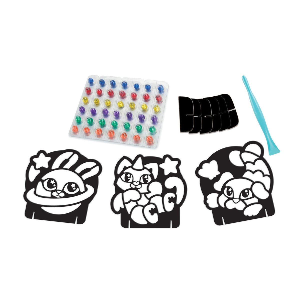 Glitter Dots Magical Mosaics for Kids - Less Mess Mosaic Kit by Crayola – Multicolor, Model 40638