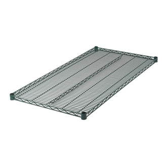 24" x 72" Wire Utility Shelf for Restaurants and Storage by Winco – 24" x 72", Stainless Steel, Green, Model VEX-2472