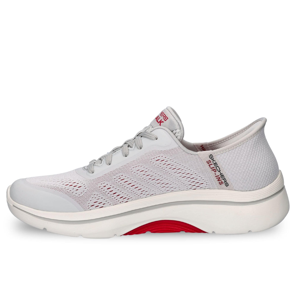 Slip-ins: Go Walk Arch Fit 2.0 - Simplicity 2.5 Men's Shoes by Skechers – 11, Synthetic, Grey, Black, Red, Model 216604-LTGY