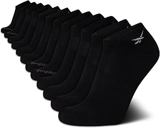 Reebok Mens Low Cut Socks Cushioned Moisture Wicking Athletic Socks 12 Pack