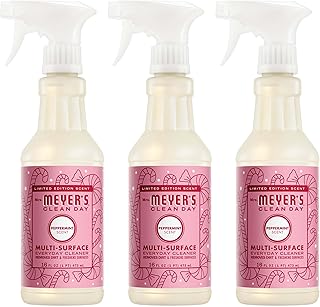 Mrs. MEYER'S CLEAN DAY Multi-Surface Cleaner, Peppermint, 16 fl oz, 3 Pack | Removes Dirt and Freshens Surfaces, Everyday Use, All-Purpose Cleaner, Cruelty Free, Made with Essential Oils