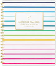 AT-A-GLANCE 2027 Planner, Simplified by Emily Ley, Weekly & Monthly, 8.5" x 11", Happy Stripe (EL57-905-27)