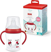 NUK Perfect Match Learner Bottle | 6+ Months | 150ml | Leakproof Drinking Cup Toddler Bottle | Non-slip Handles | Minnie Mouse | 1 Piece