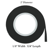 MV Magna Visual Black / 1/8" Width / Industrial Transparent Tape