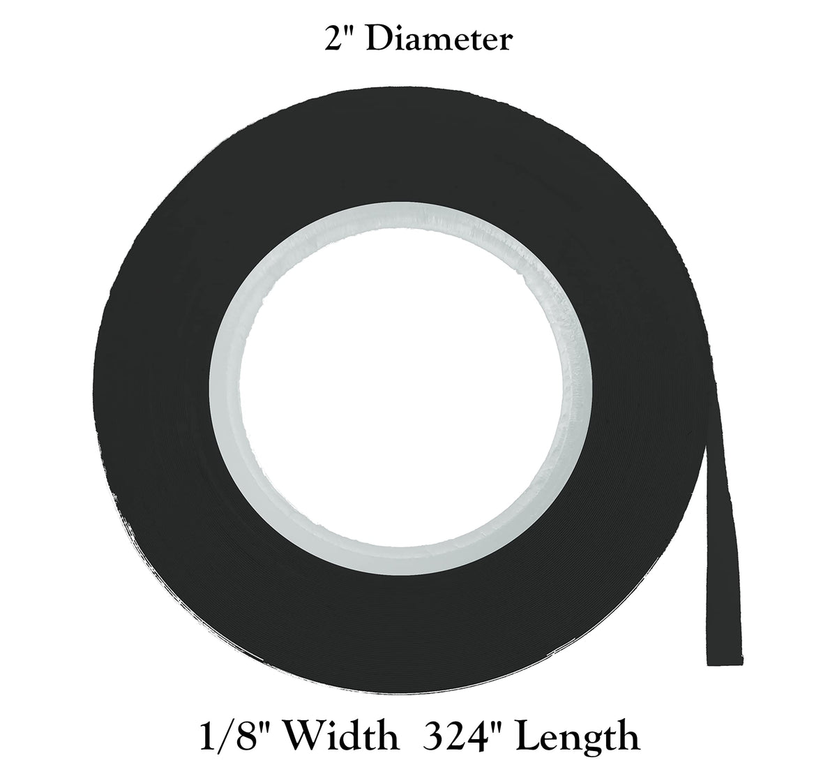MV Magna Visual Black / 1/8" Width / Industrial Transparent Tape