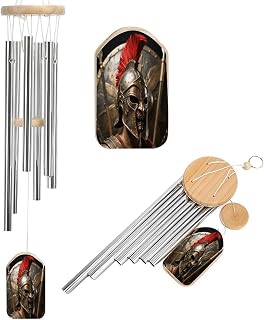Spartan Helmet Crest Personalized Memorial Wind Chime