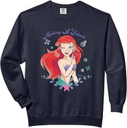 Disney The Little Mermaid Ariel Making A Splash Retro Comfort Colors Adult Sweatshirt