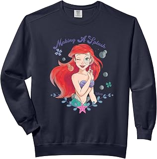 Disney The Little Mermaid Ariel Making A Splash Retro Comfort Colors Adult Sweatshirt