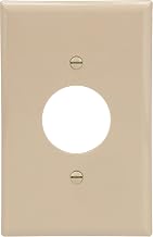 Eaton PJ7V Mid-Size Polycarbonate 1-Gang Power Outlet Wallplate, Ivory